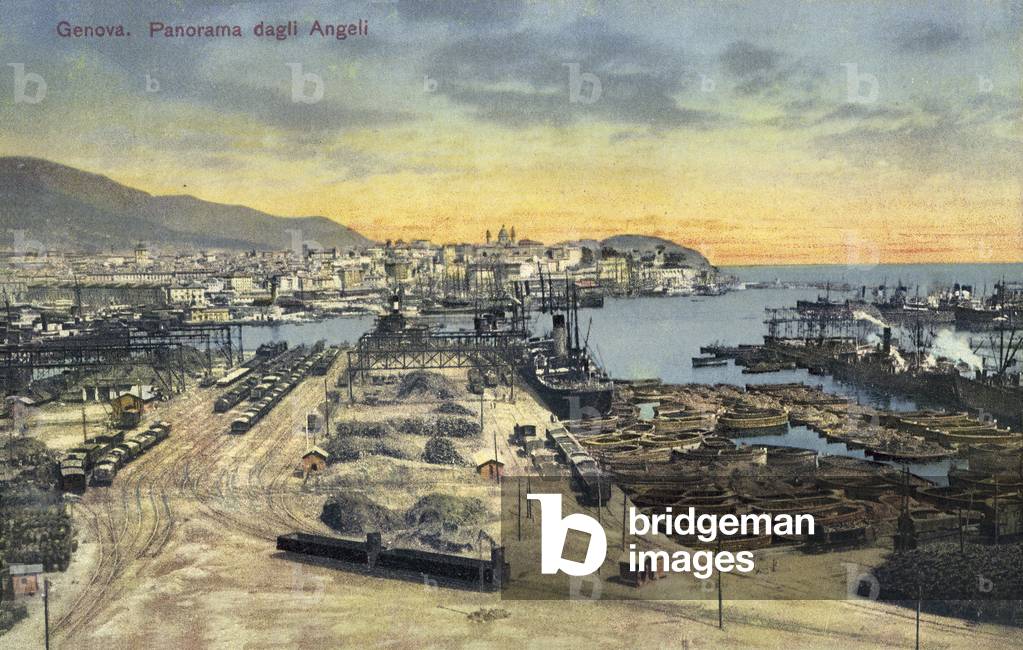 Genoa, Panorama Dagli Angeli (colour photo)