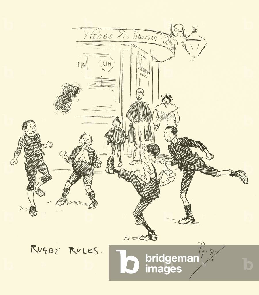 Illustration for Phil May's Gutter-Snipes (lithograph)