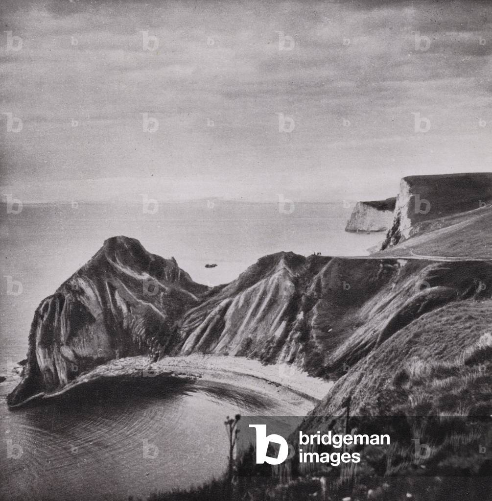 Dorset: Lulworth Cove (b/w photo)