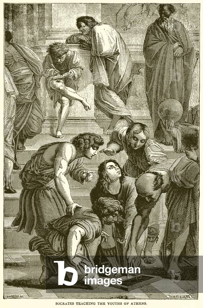 Socrates Teaching the Youths of Athens (engraving)