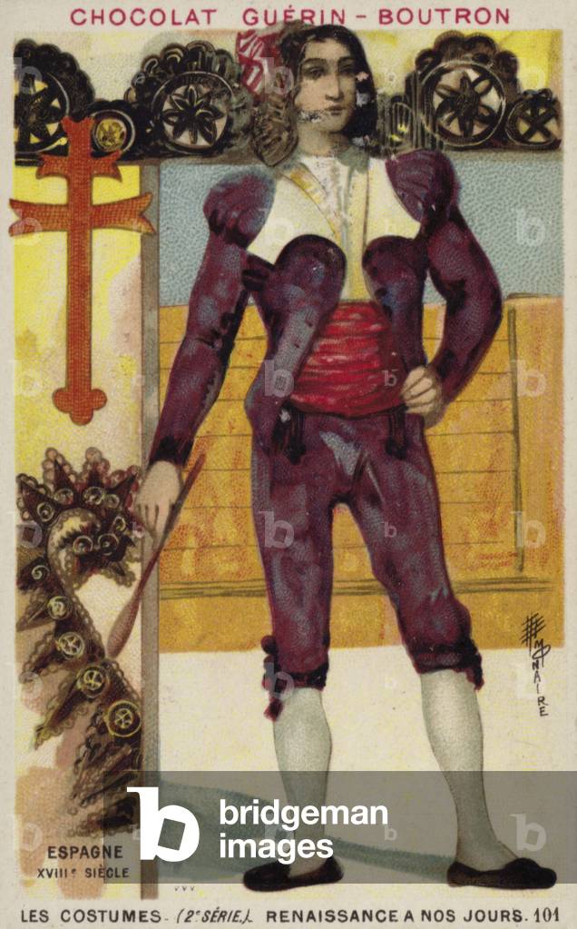 Spanish costume, 18th Century (chromolitho)