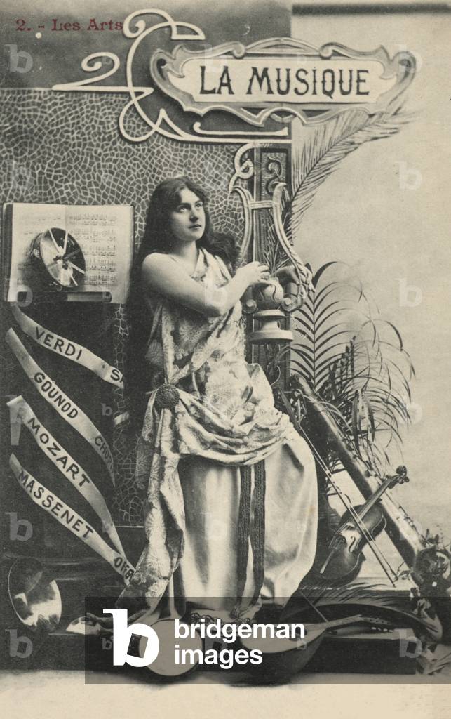The Muse of Music (b/w photo)