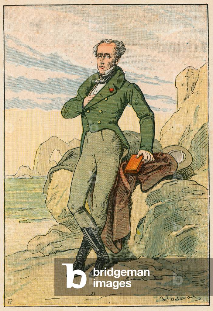 Chateaubriand (colour litho)