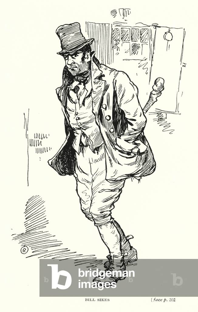 Dickens character: Bill Sikes (litho)