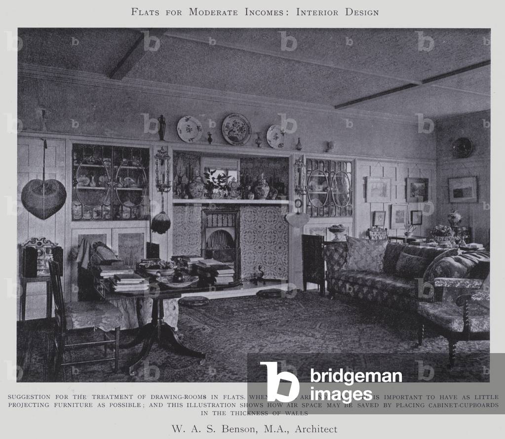 W A S Benson, Architect (b/w photo)