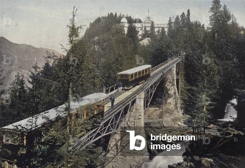 Chemin De Fer Et Cascade Du Giersbach (colour photo)