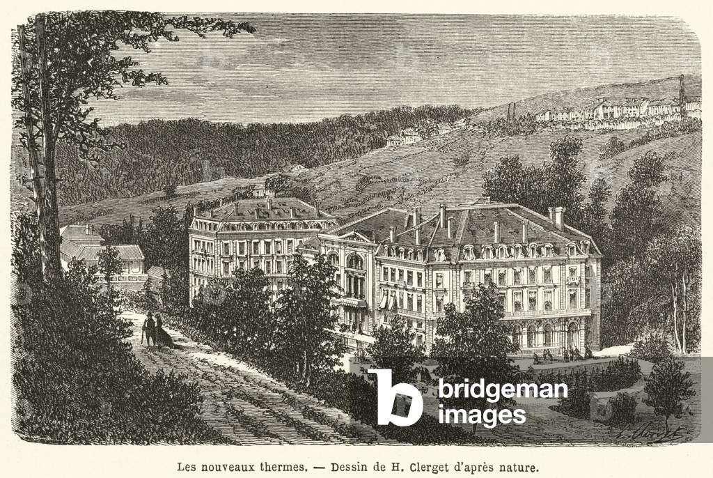 Les nouveaux thermes (engraving)