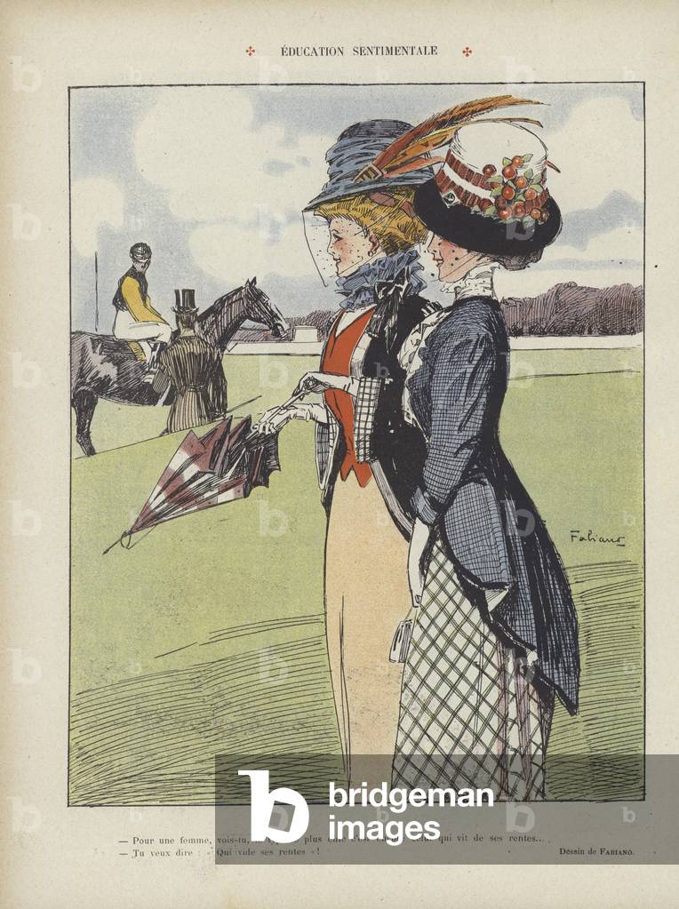 Illustration for Le Rire (colour litho)