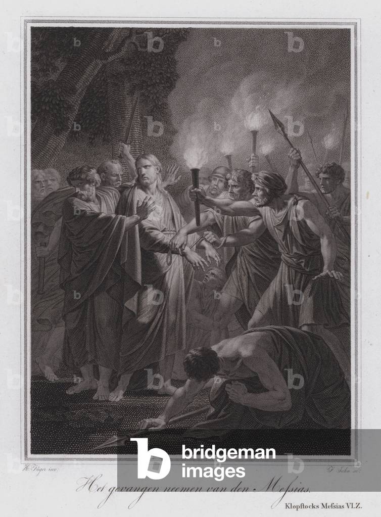 The arrest of the Messiah (engraving)