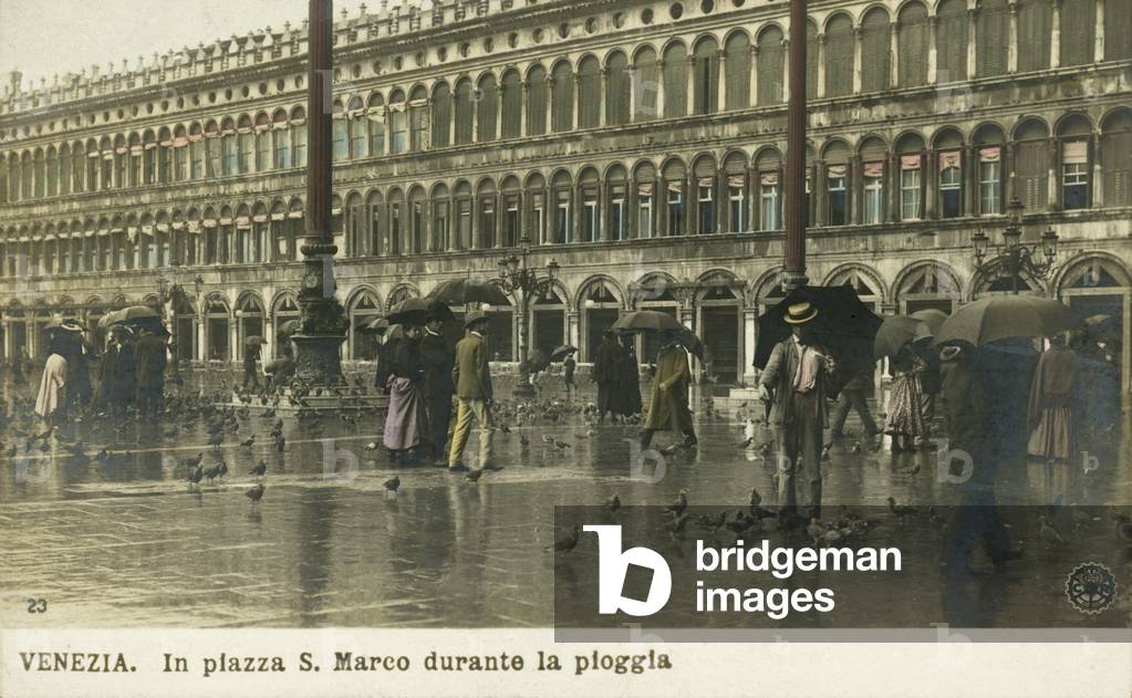 San Marco Square, Venice (coloured photo)