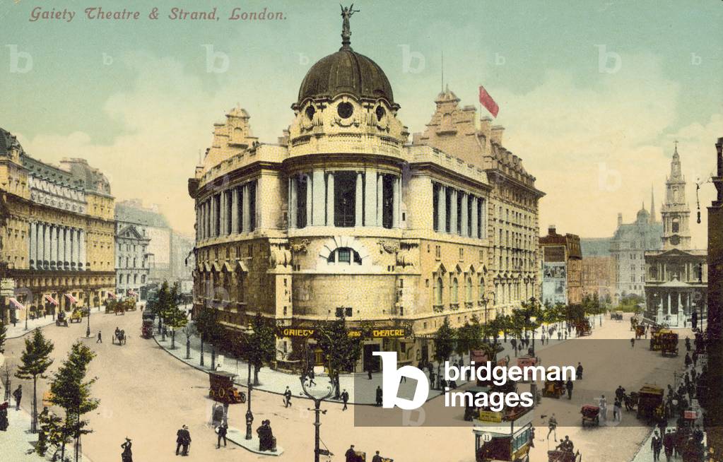 The Gaiety Theatre and Strand, London (colour photo)