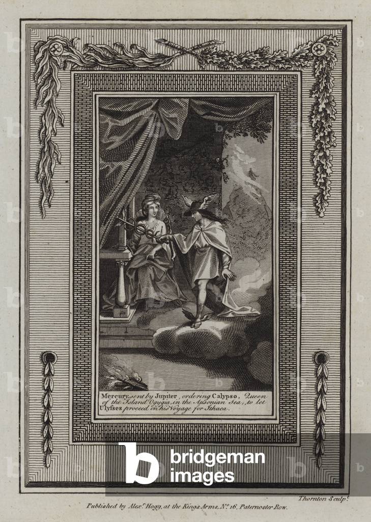 Illustration for Homer's Odyssey (engraving)