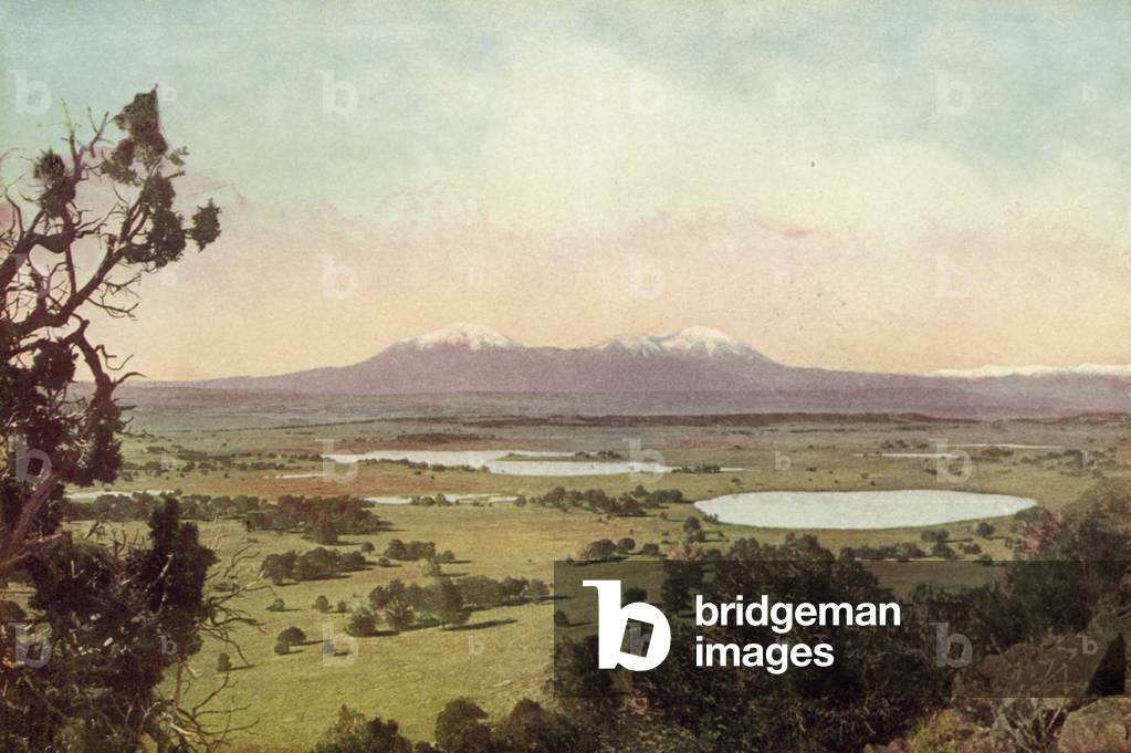 Spanish Peaks, Colorado (coloured photo)
