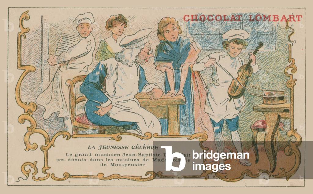 Jean-Baptiste-Lully, 17th Century French composer, as a child (chromolitho)