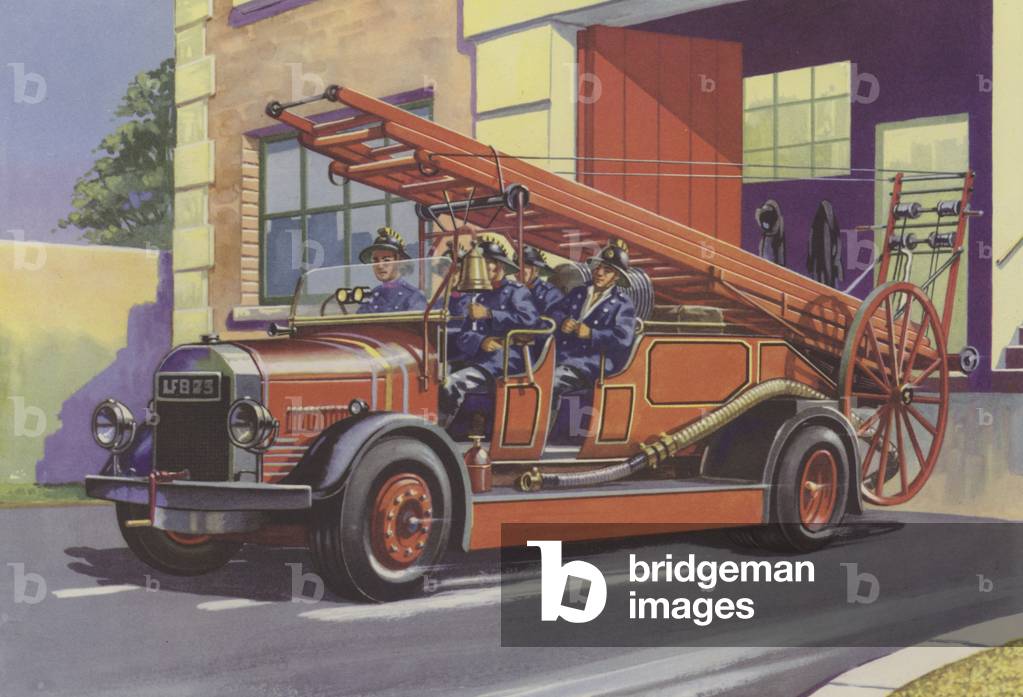 Fire Engine (colour litho)