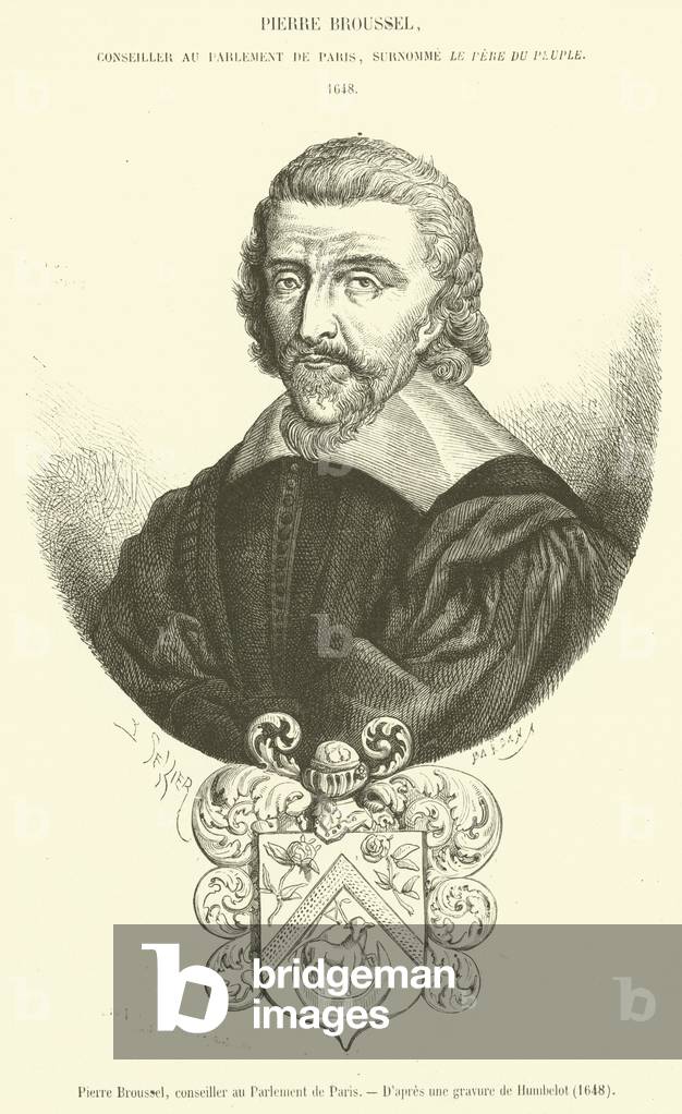 Pierre Broussel, conseiller au Parlement de Paris (engraving)