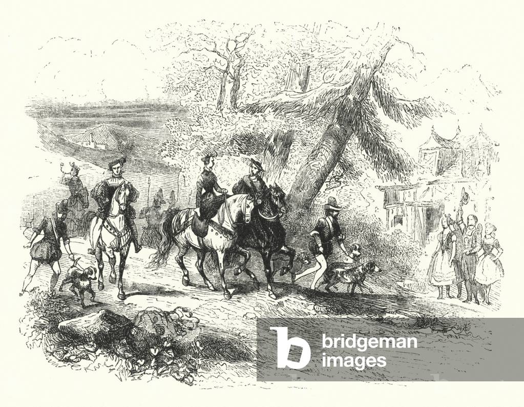 Illustration for the ballet, La Giselle (engraving)