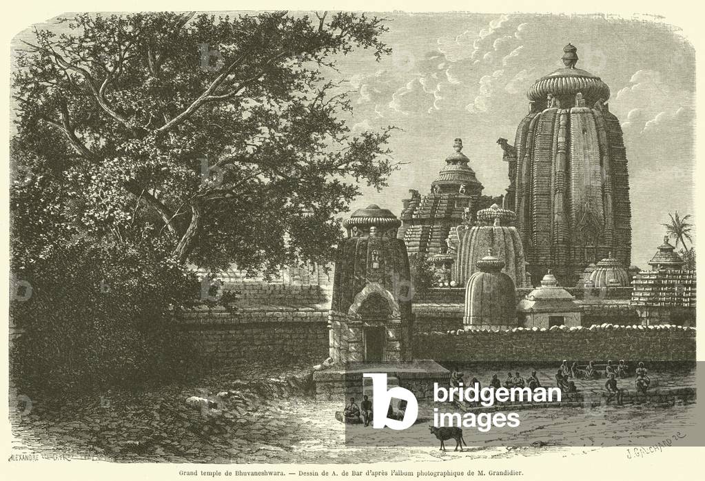 Grand temple de Bhuvaneshwara (engraving)