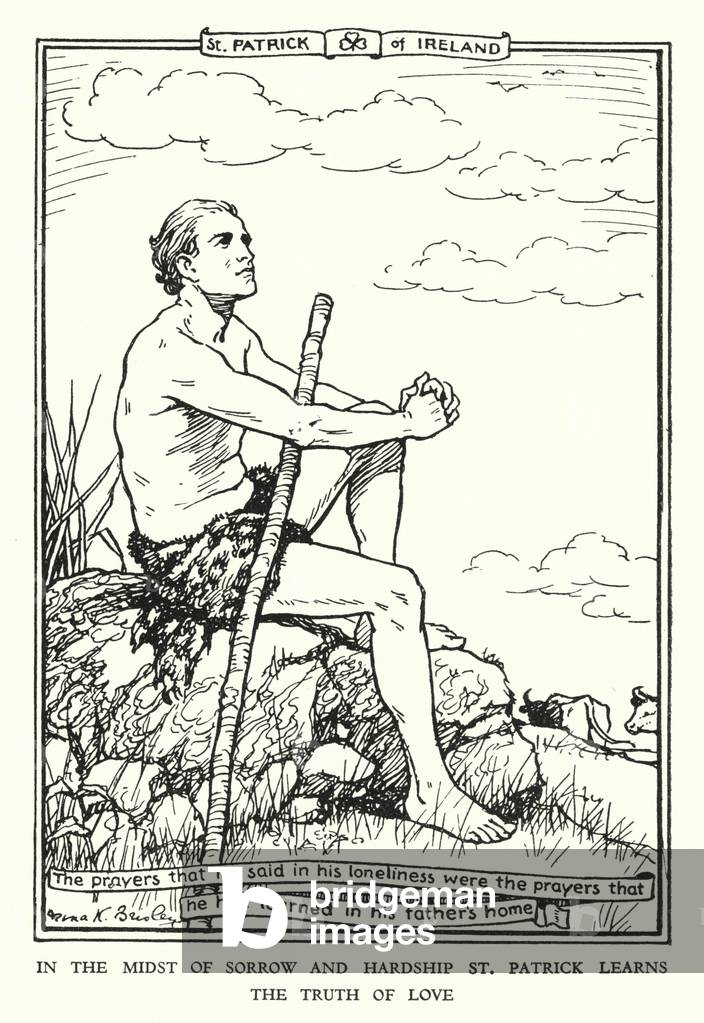 St Patrick of Ireland (litho)