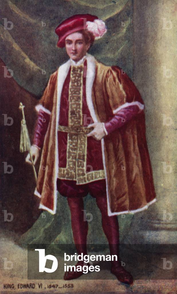 King Edward VI (colour litho)