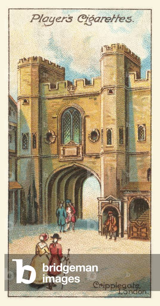 Cripplegate, London (chromolitho)