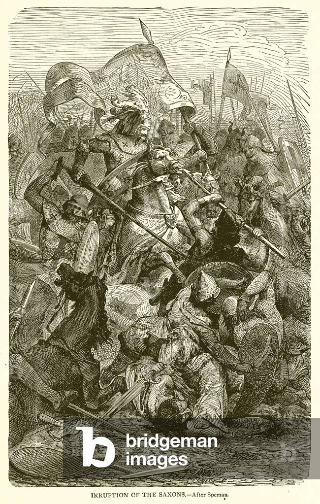 Irruption of the Saxons (engraving)
