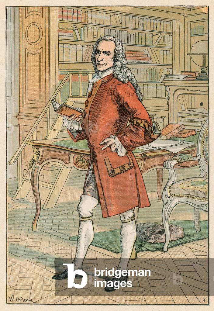 Voltaire (colour litho)