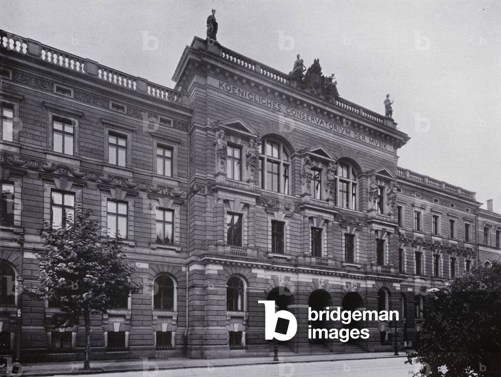 Leipzig: Konigliches Konservatorium Der Musik (b/w photo)