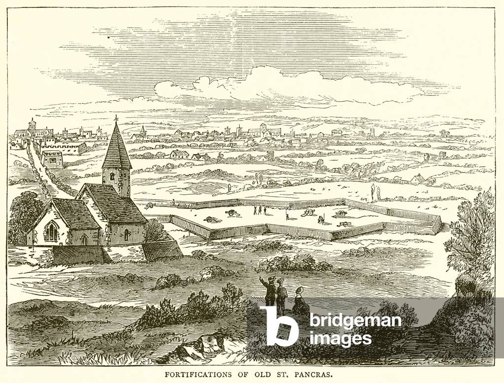 Fortification of Old St. Pancras (engraving)