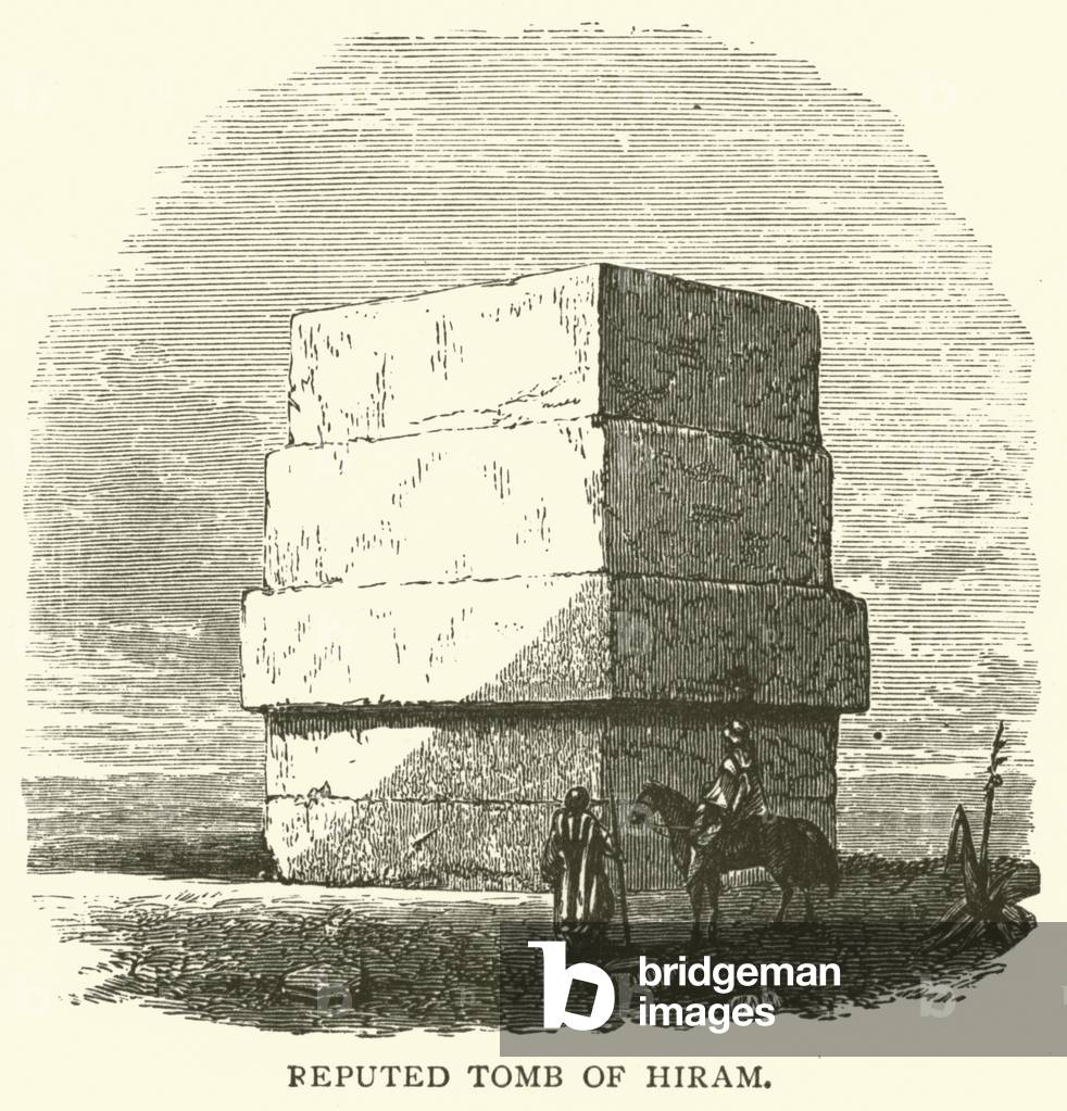 Reputed Tomb of Hiram (engraving)