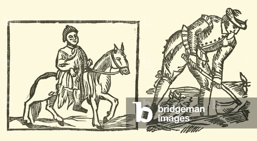 Illustration for The Roxburghe Ballads (woodcut)