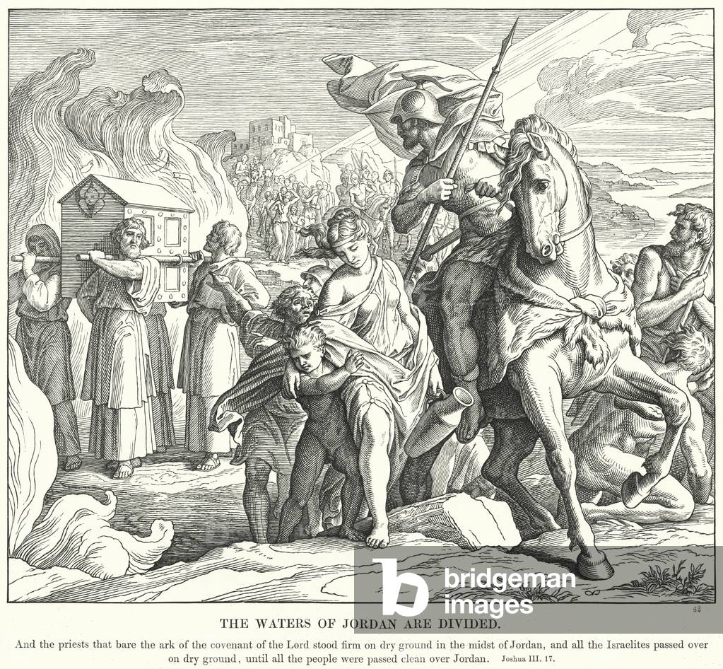The Waters of Jordan are Divided (engraving)
