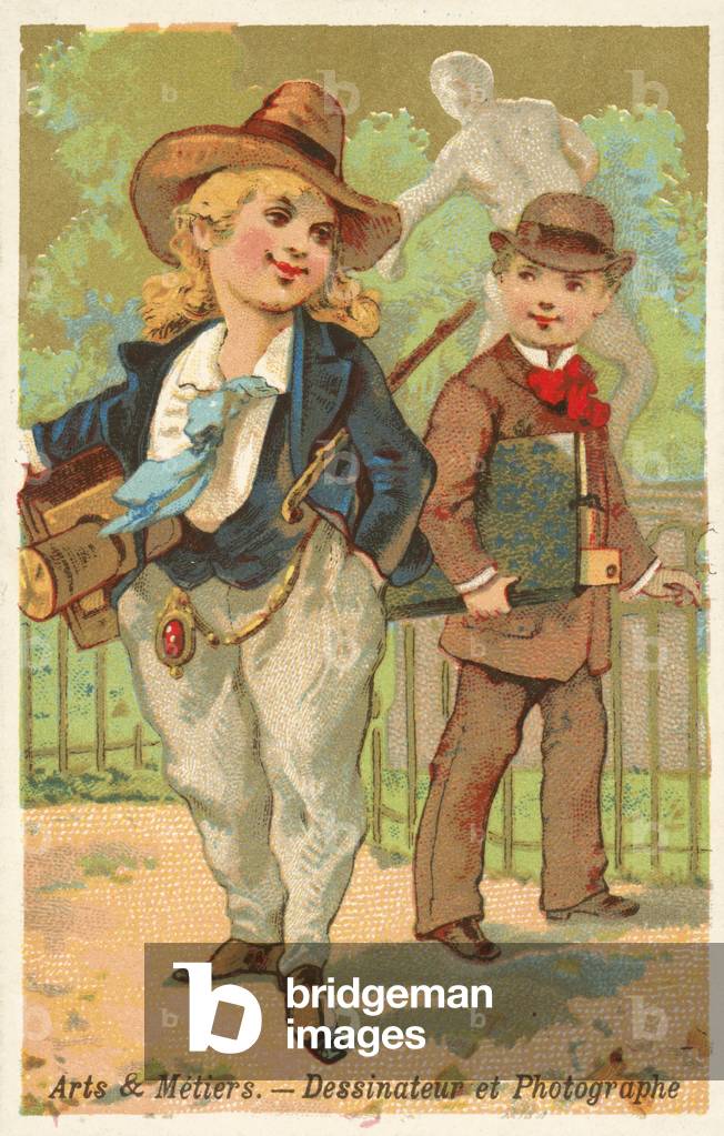 Draughtsman and photographer (chromolitho)