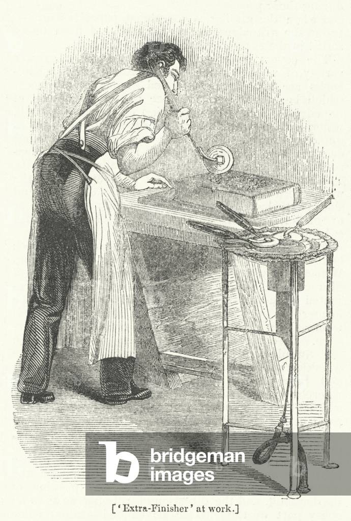 'Extra-Finisher' at work (engraving)