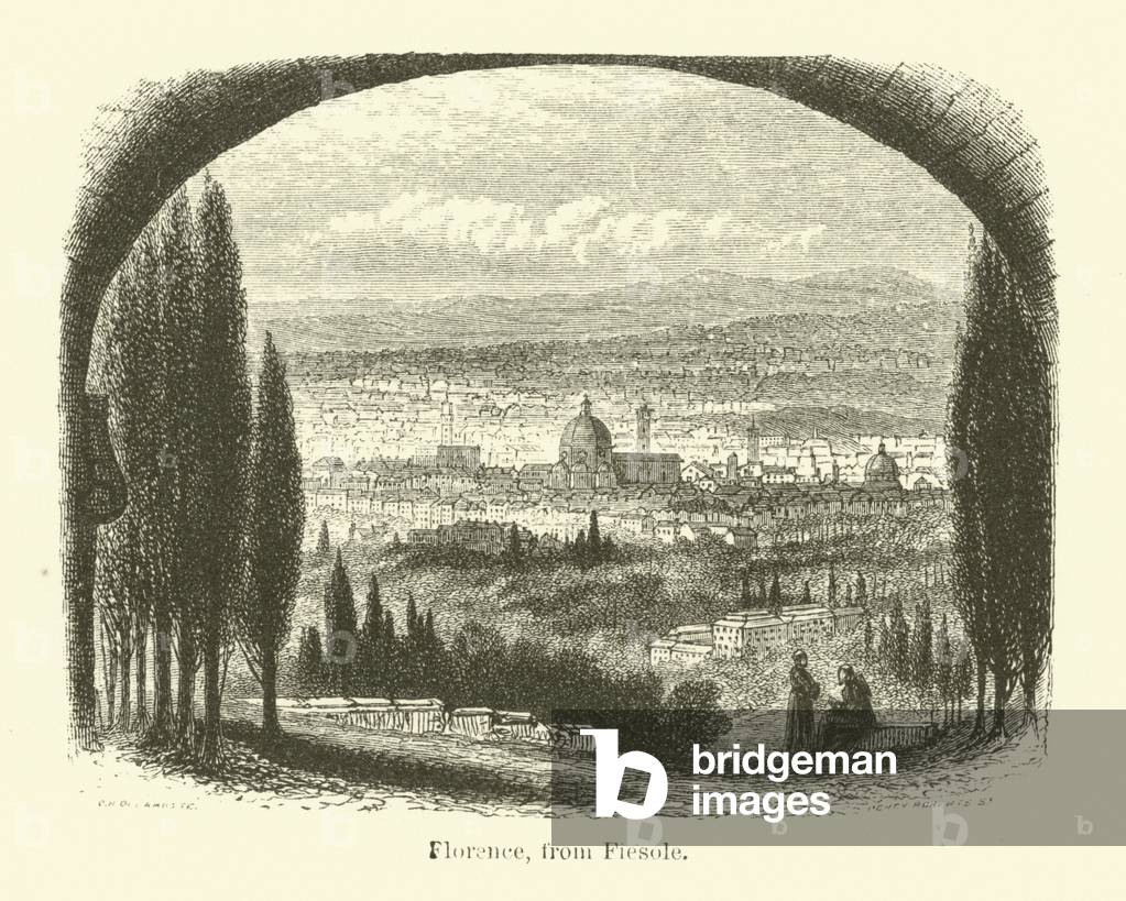 Florence, from Fiesole (engraving)