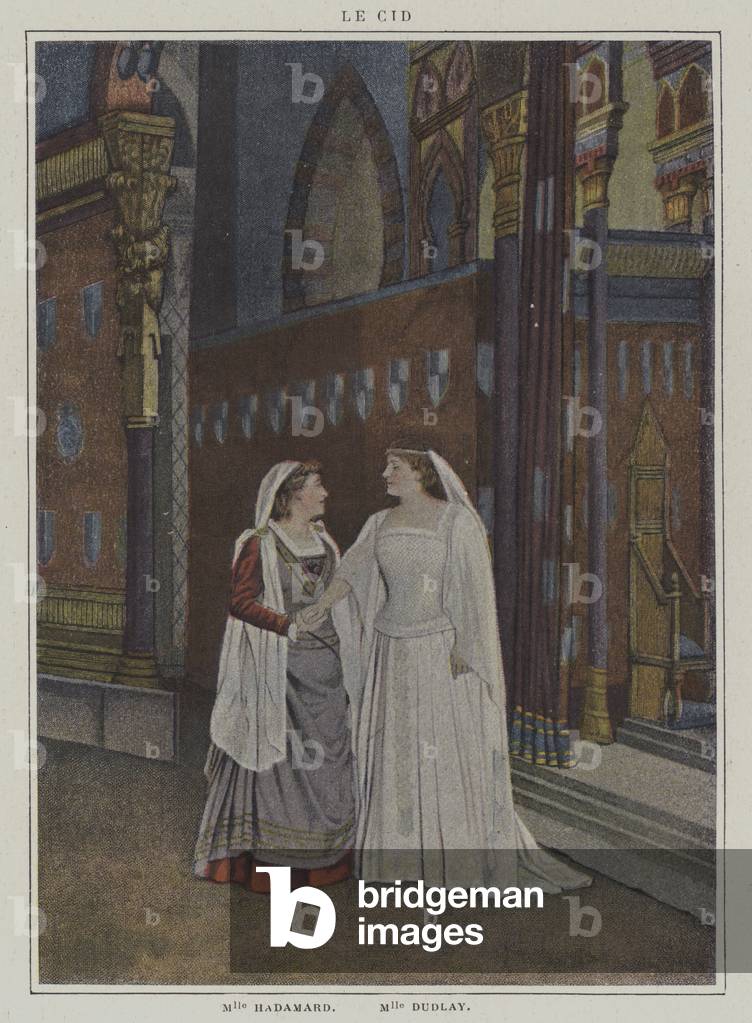 Scene from a production of Le Cid, by Pierre Corneille (colour photo)