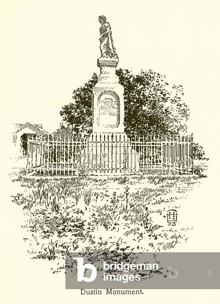 Dustin Monument, New Hampshire (engraving)