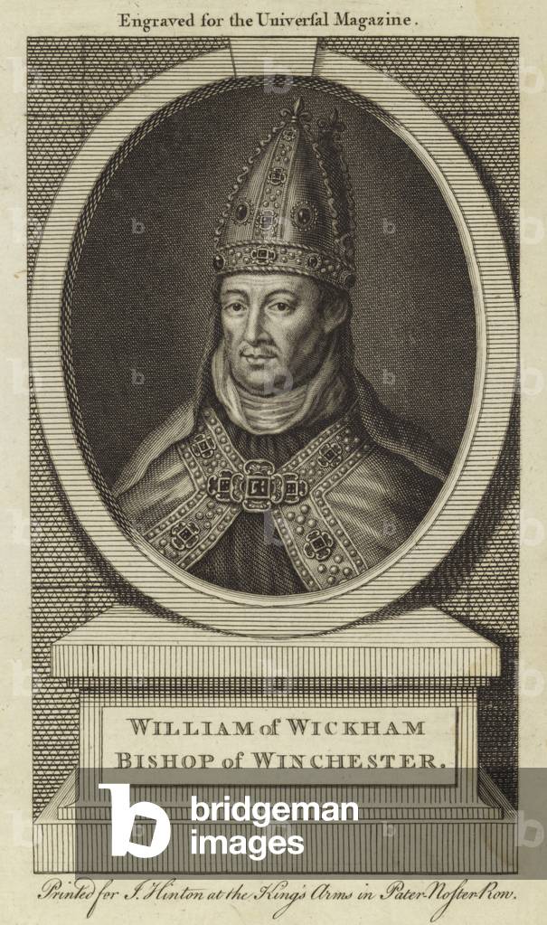 William of Wickham, Bishop of Winchester (engraving)