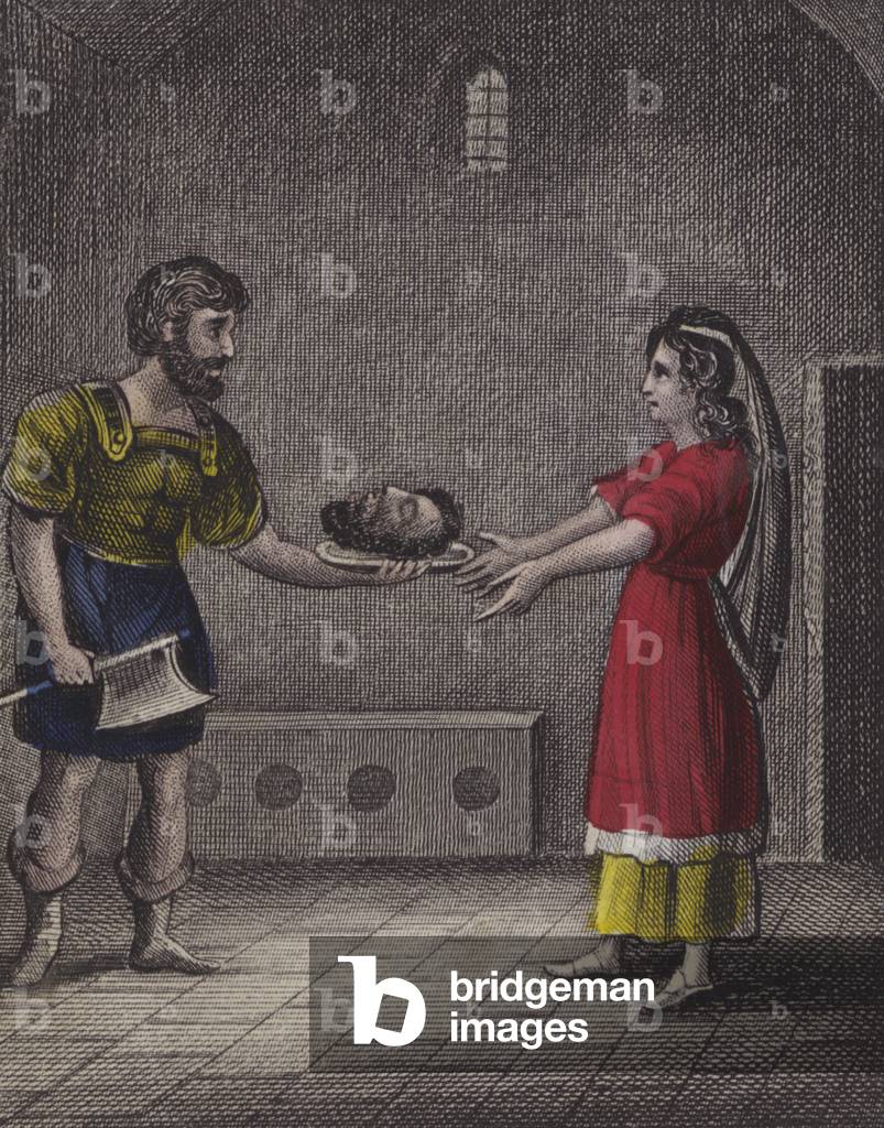 Illustration for Scripture History for the Improvement of Youth, c.1850 (coloured engraving)