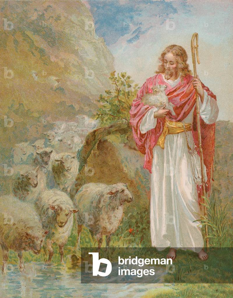 The Good Shepherd (chromolitho)