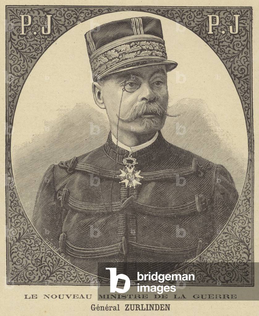 General Zurlinden, new French Minister of War (litho)