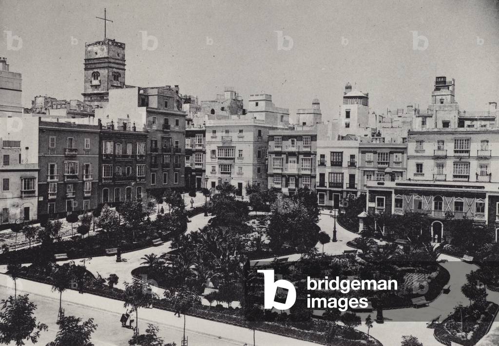 Cadiz: Plaza de Guerra Jimenez (b/w photo)