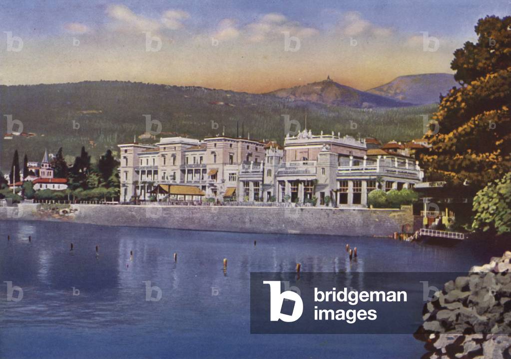 Abbazia, now Opatija in Croatia: Hotel e Kursaal Quarnero e Bagno Angiolina (photo)