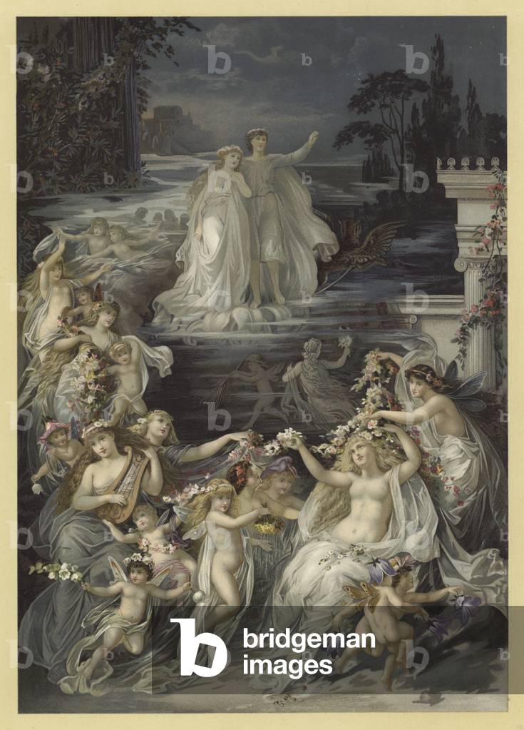 Illustration for A Midsummer Night's Dream (chromolitho)