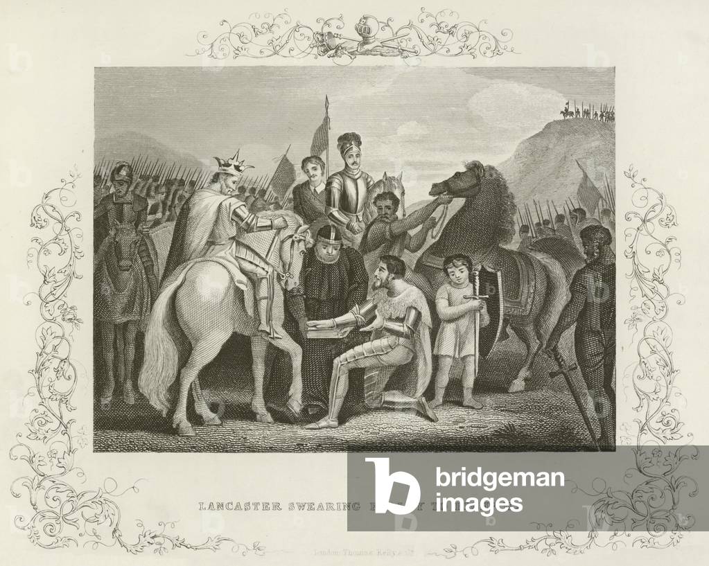 Lancaster swearing fealty to Richard II (engraving)