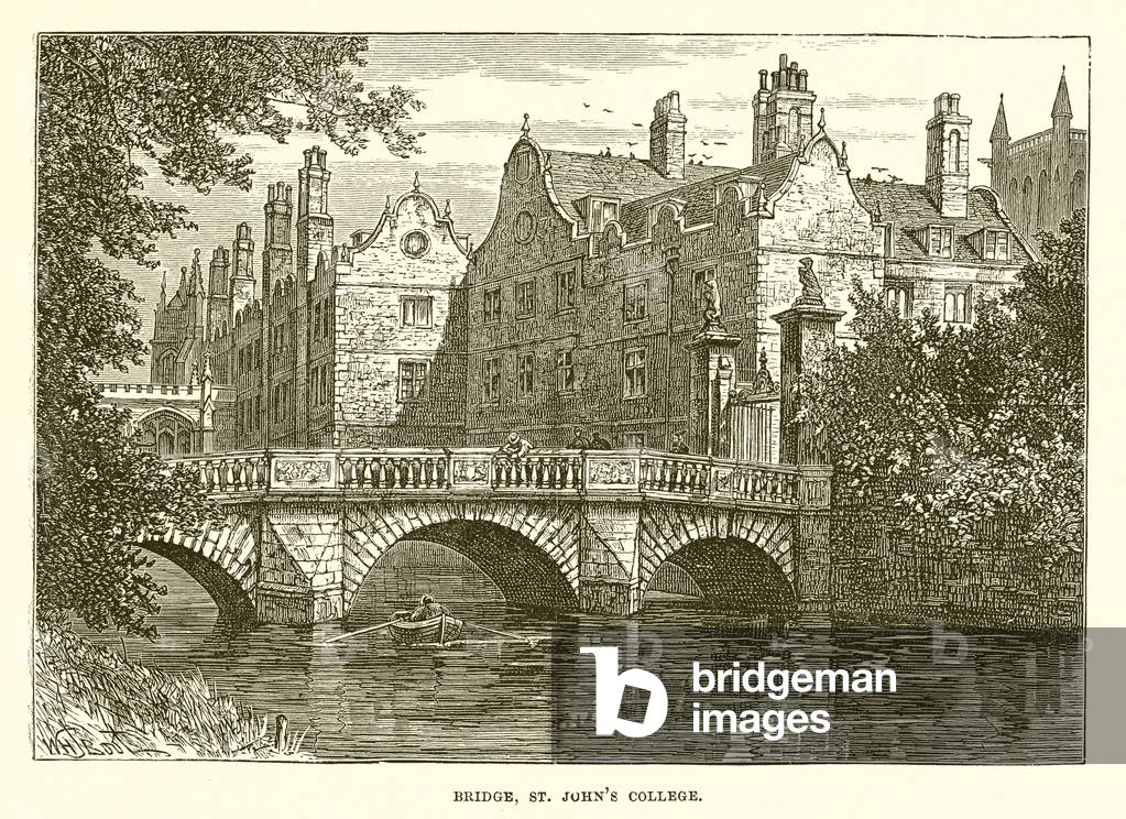 Bridge, St. John's College (engraving)
