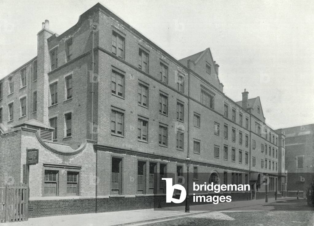 Parker Street, one of the London County Council Lodging-Houses (b/w photo)
