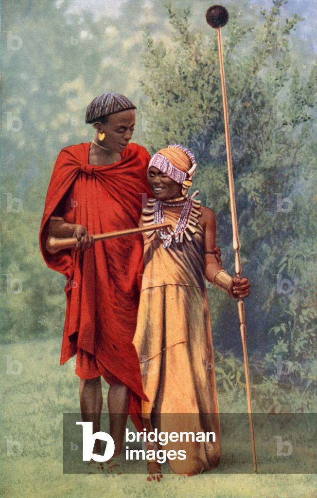 Kikuyu Warrior (colour photo)