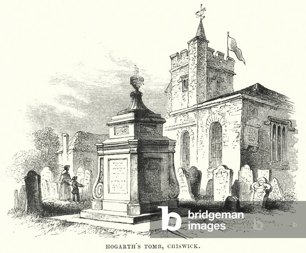 Hogarth's Tomb, Chiswick (engraving)