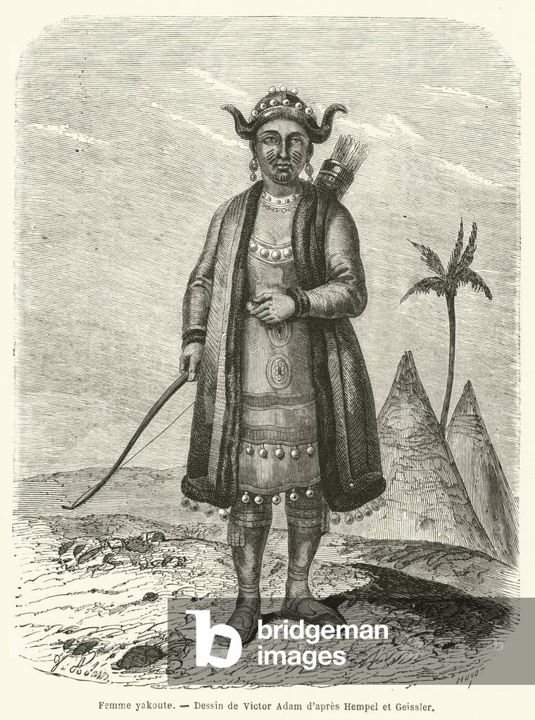 Femme yakoute (engraving)